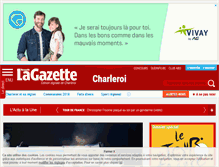 Tablet Screenshot of lanouvellegazette.be